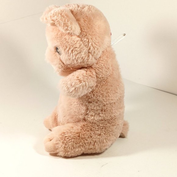 Moshi Moshi Pink Pig Stuffed Animal Plush Zip Back Secret Pocket HTF 9" - Picture 5 of 13